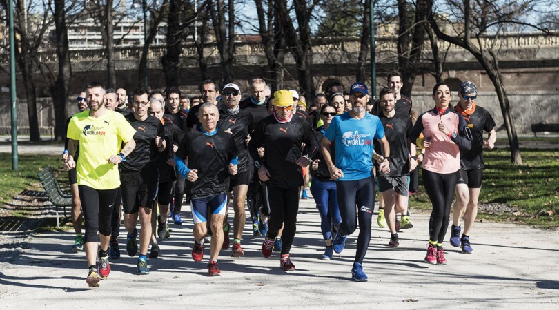 Genny di Napoli per l'ultima running class della Wings for Life World Run
