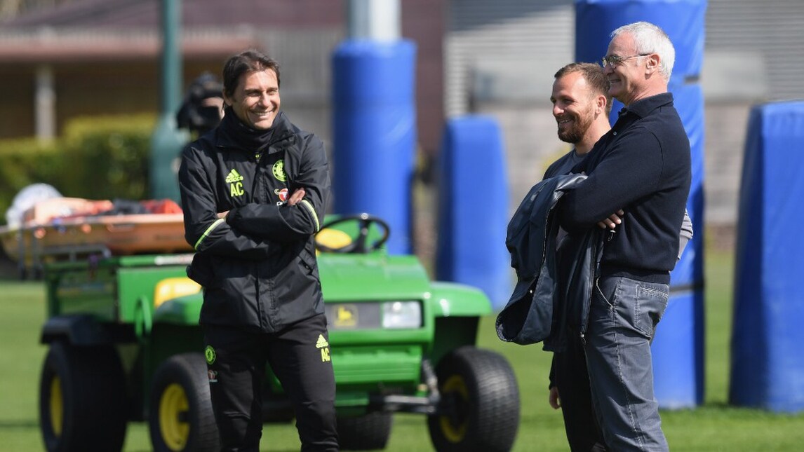 Sorpresa Chelsea: c'è Ranieri a far visita a Conte