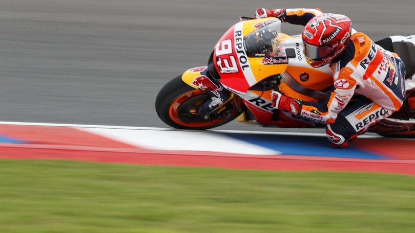 MotoGp, Argentina: Marquez è il più veloce nelle FP4, Rossi 13°