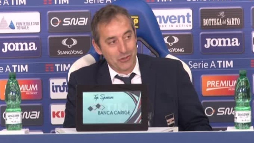 Giampaolo: "Grazie ai tifosi per l'affetto"
