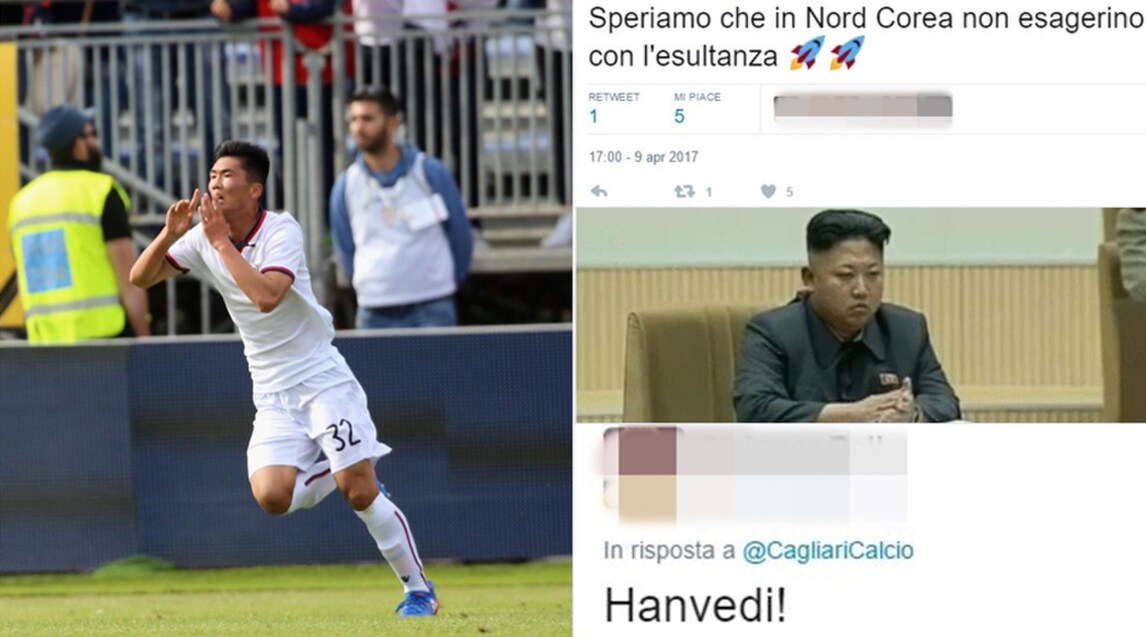 Cagliari, il gol di Han Kwang Song scatena l'ironia social