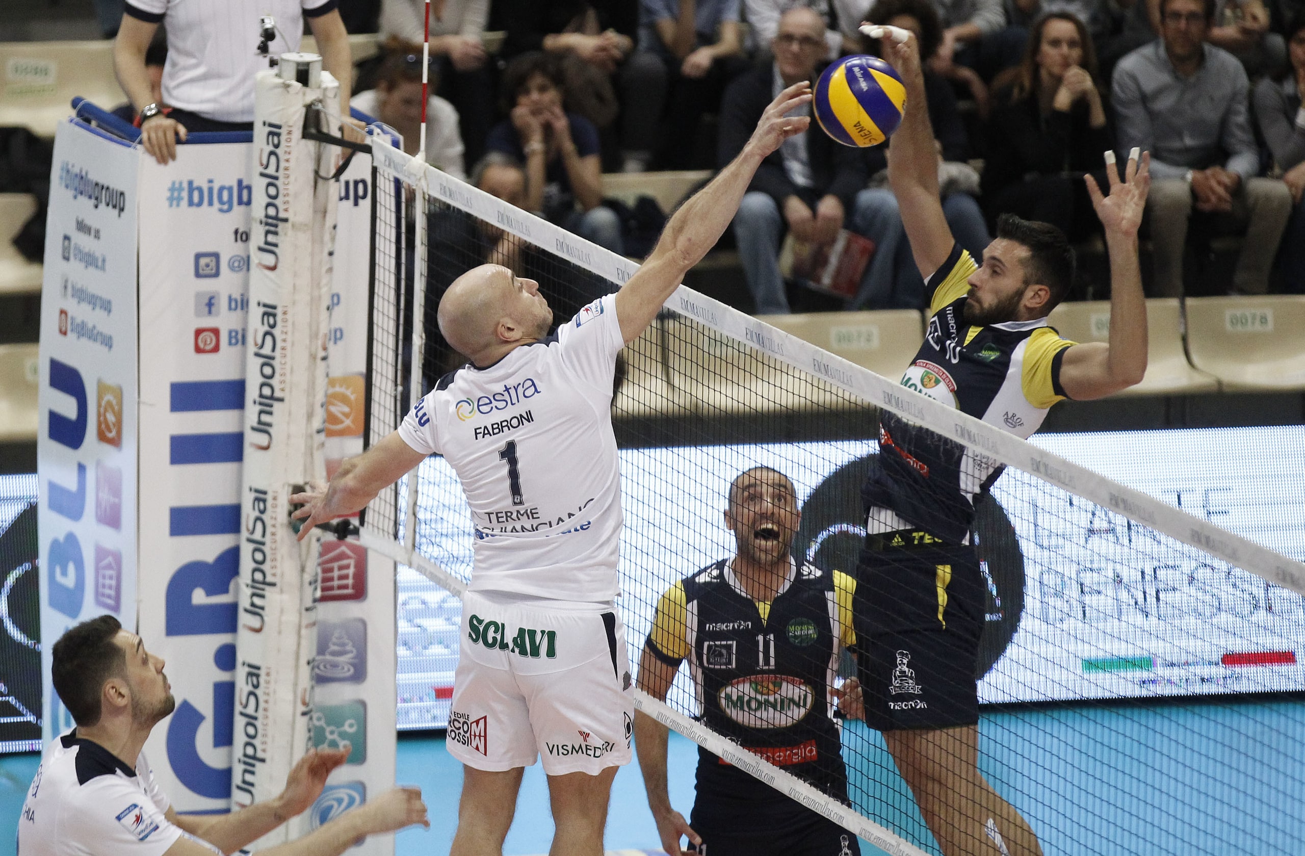 Volley: A2 Maschile, Siena e Bergamo vincono Gara 1 di semifinale