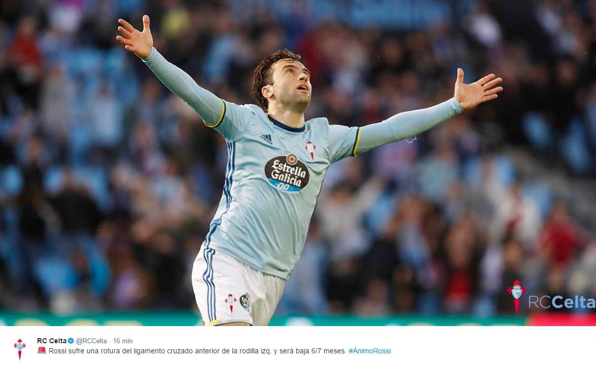 Infortunio Giuseppe Rossi, ufficiale: rottura legamento crociato anteriore