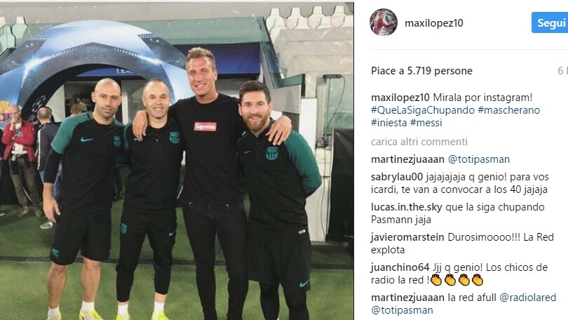 Juventus-Barcellona, il misterioso post di Maxi Lopez. C'è Icardi nel mirino?
