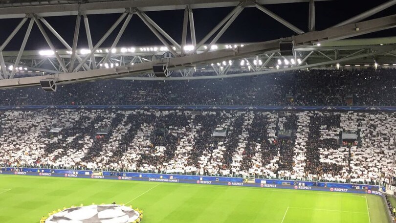 "#Itstime", la coreografia Champions dello Juventus Stadium