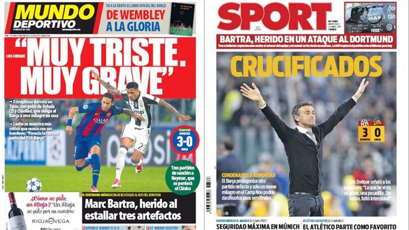 Juventus-Barcellona sui media spagnoli: «Servirà un altro miracolo»