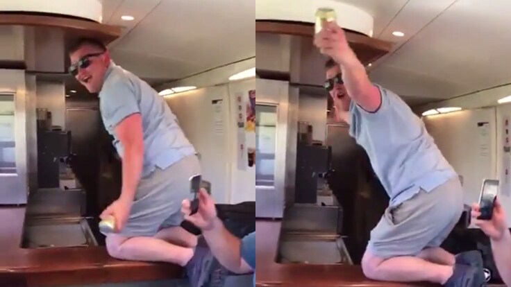 Atletico Madrid-Leicester, tifosi inglesi rubano birra in treno