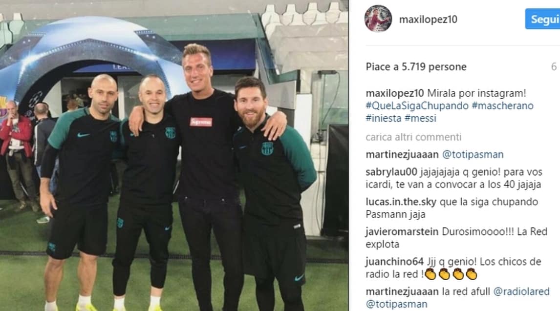 Maxi Lopez e la foto con il Barcellona: «Tutto architettato da Wanda Nara»
