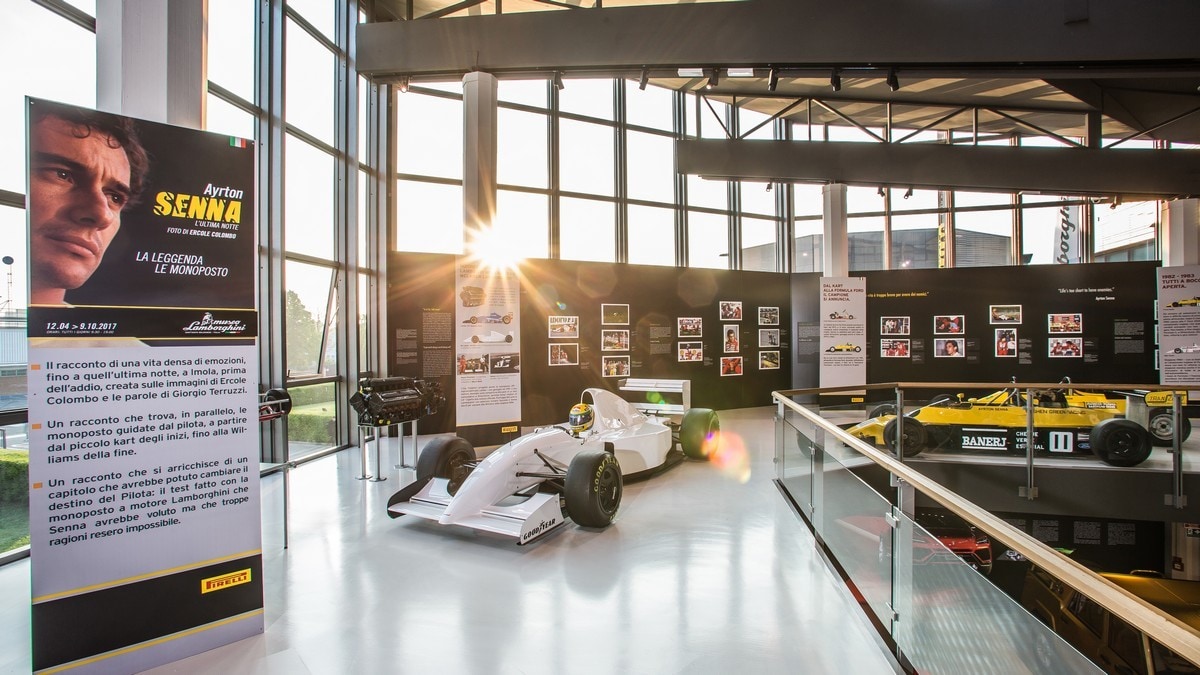 Al Museo Lamborghini apre la mostra su Ayrton Senna