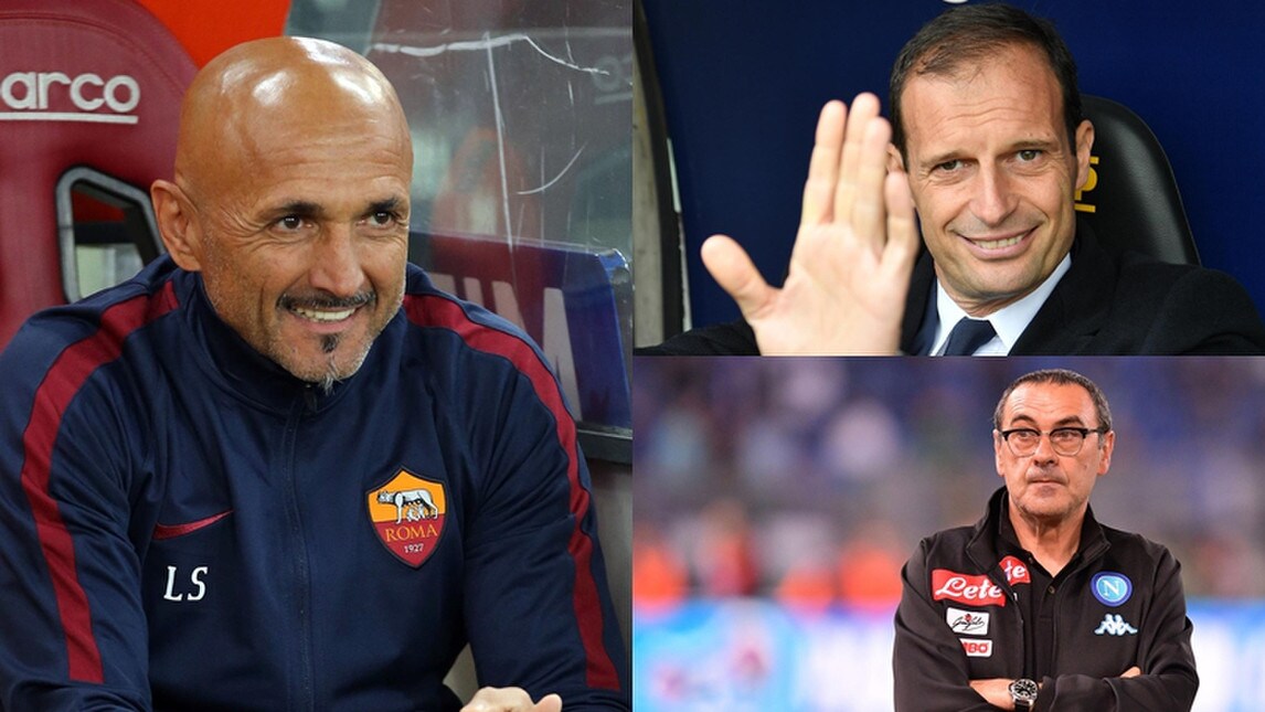 Spalletti pronto per la 400ª panchina: primo davanti a Del Neri e Zeman