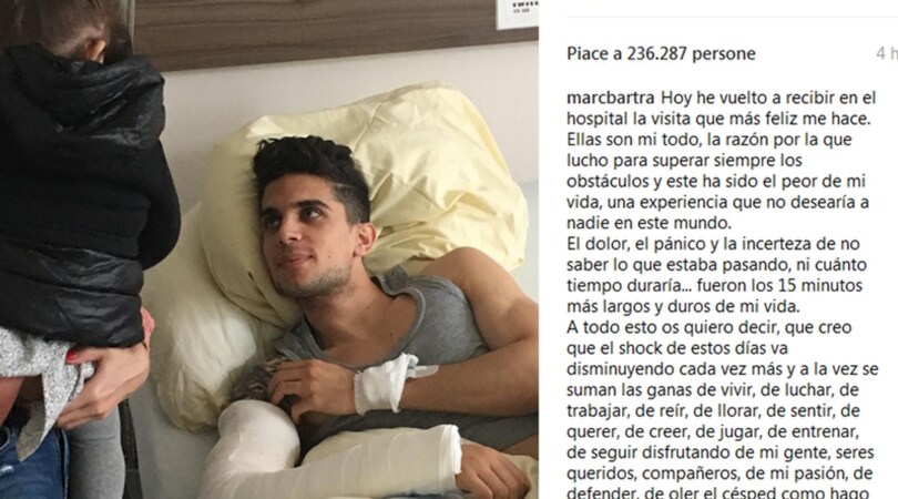 Borussia Dortmund, Bartra: «I 15 minuti più duri della mia vita»