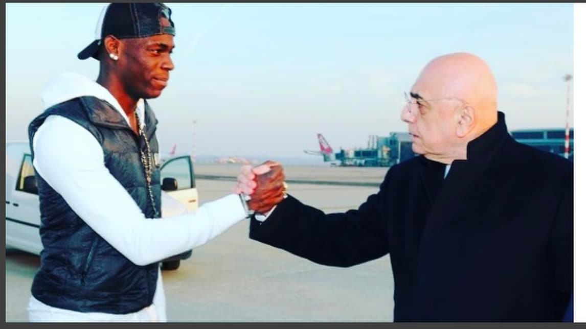 Balotelli: «Grazie Galliani, sei un amico. E forza Milan nel derby»