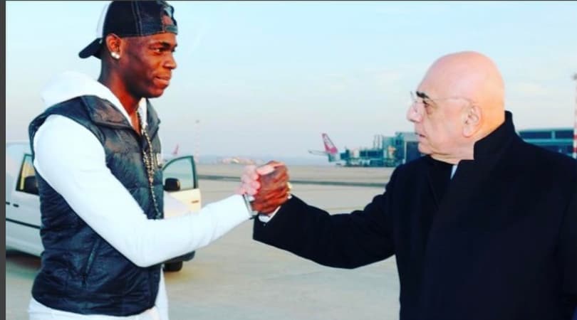 Balotelli: «Grazie Galliani, sei un amico. E forza Milan nel derby»