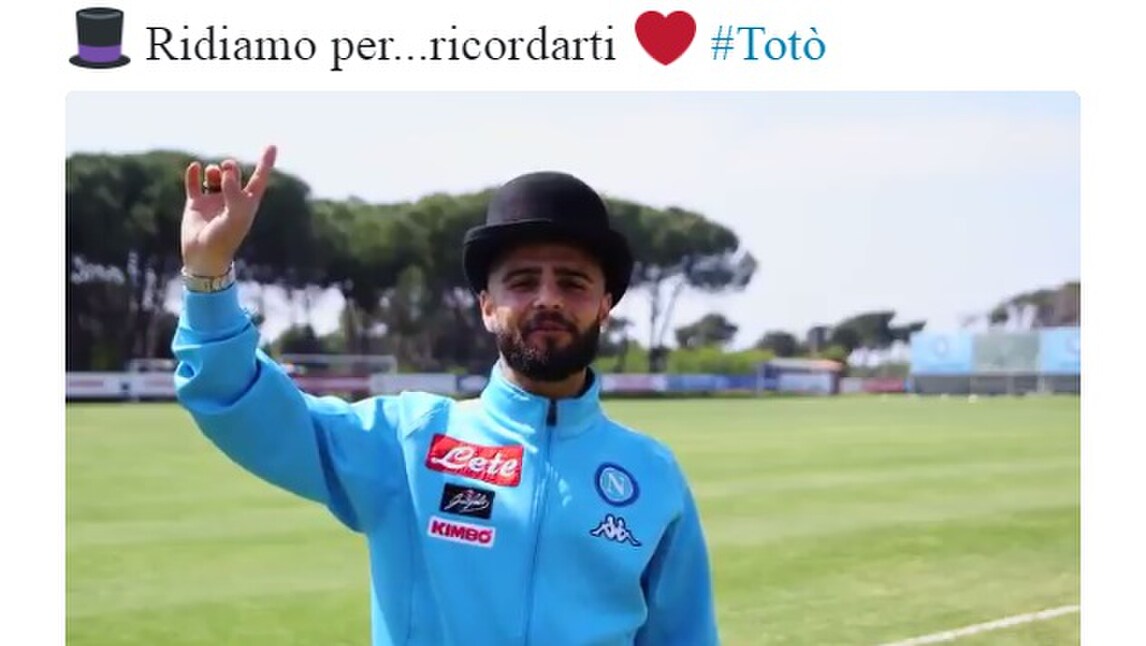 Il Napoli ricorda Totò recitando le sue battute più belle