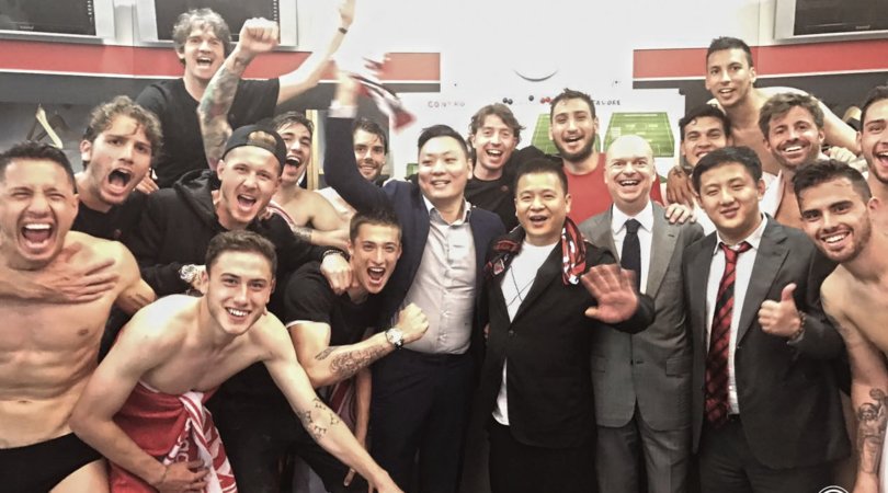 Derby, Milan: Li Yonghong in spogliatoio, festa e foto con la squadra