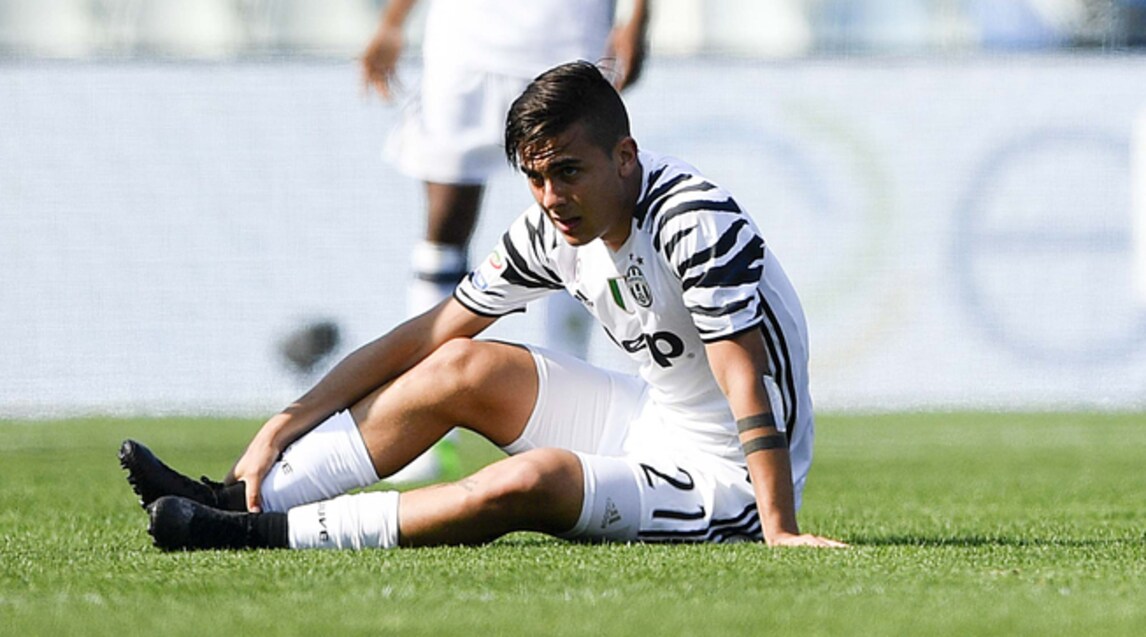 Dybala preoccupa Allegri: partita abbandonata al 54'