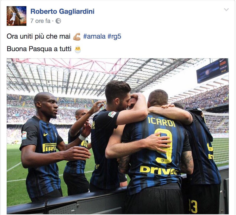 Gagliardini: «Ora uniti più che mai»