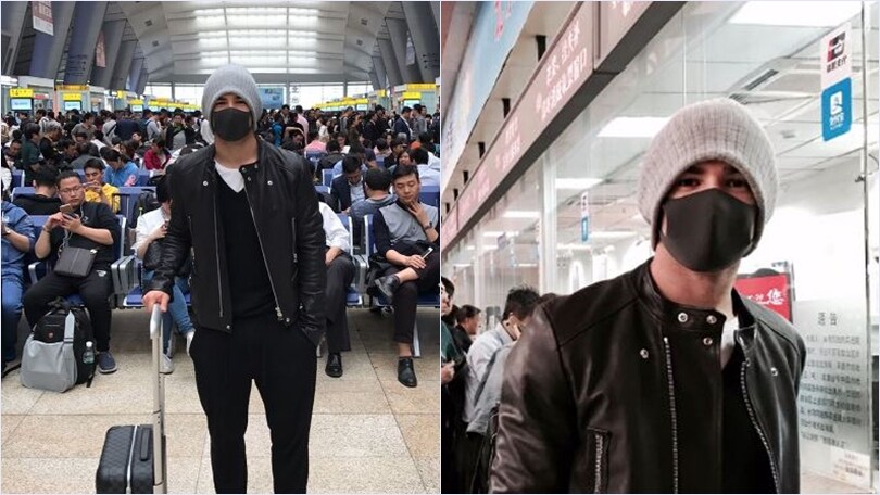 Cina, chi è il calciatore in mascherina anti-smog?