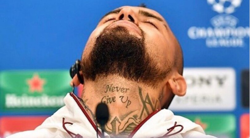 Champions League: Vidal ha un messaggio per il Real Madrid...sul collo