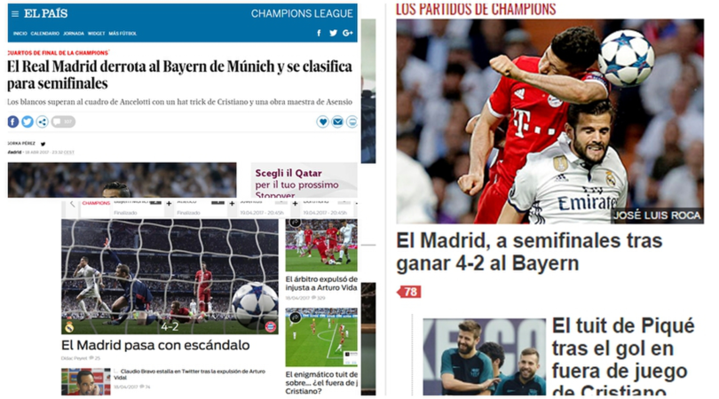 Champions League, la stampa accusa l'arbitro: «Gol in fuorigioco»