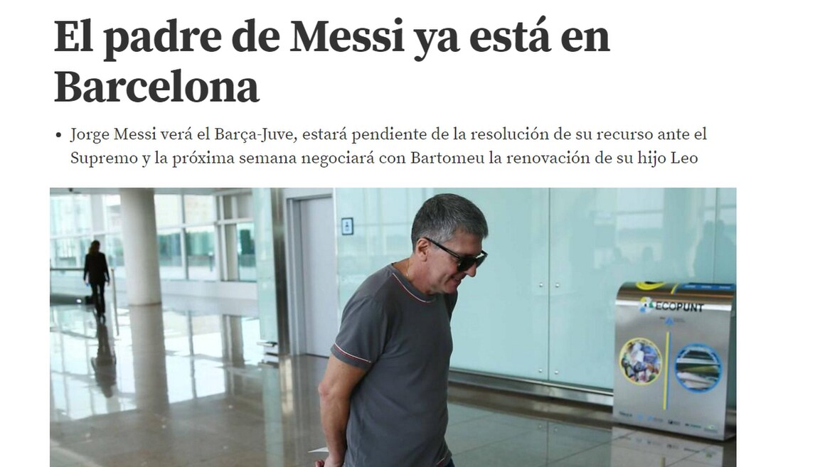 Jorge Messi a Barcellona: prima la Juventus, poi il contratto