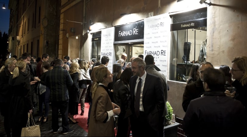 Farhad Re inaugura a Roma la prima boutique
