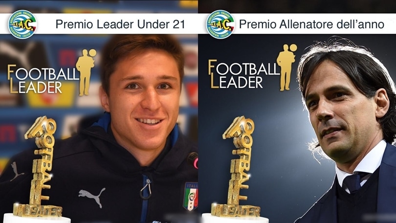 Football leader 2017: premi a Inzaghi e Chiesa