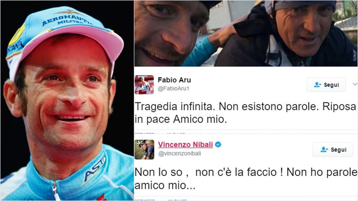 Morte di Michele Scarponi: i tweet del mondo dello sport