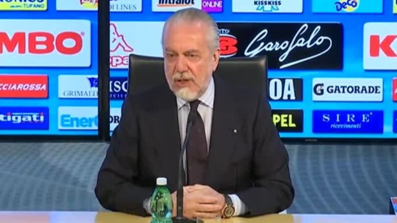 De Laurentiis: "Abbiamo costruito in un calcio malato"