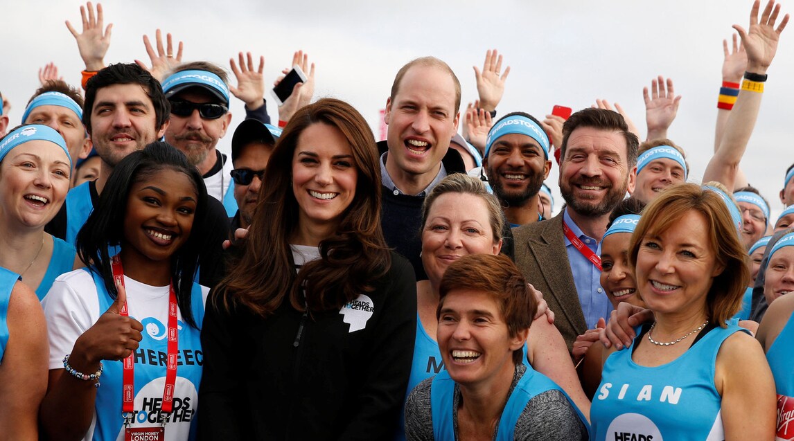 William, Kate ed Harry: la maratona di Londra è reale