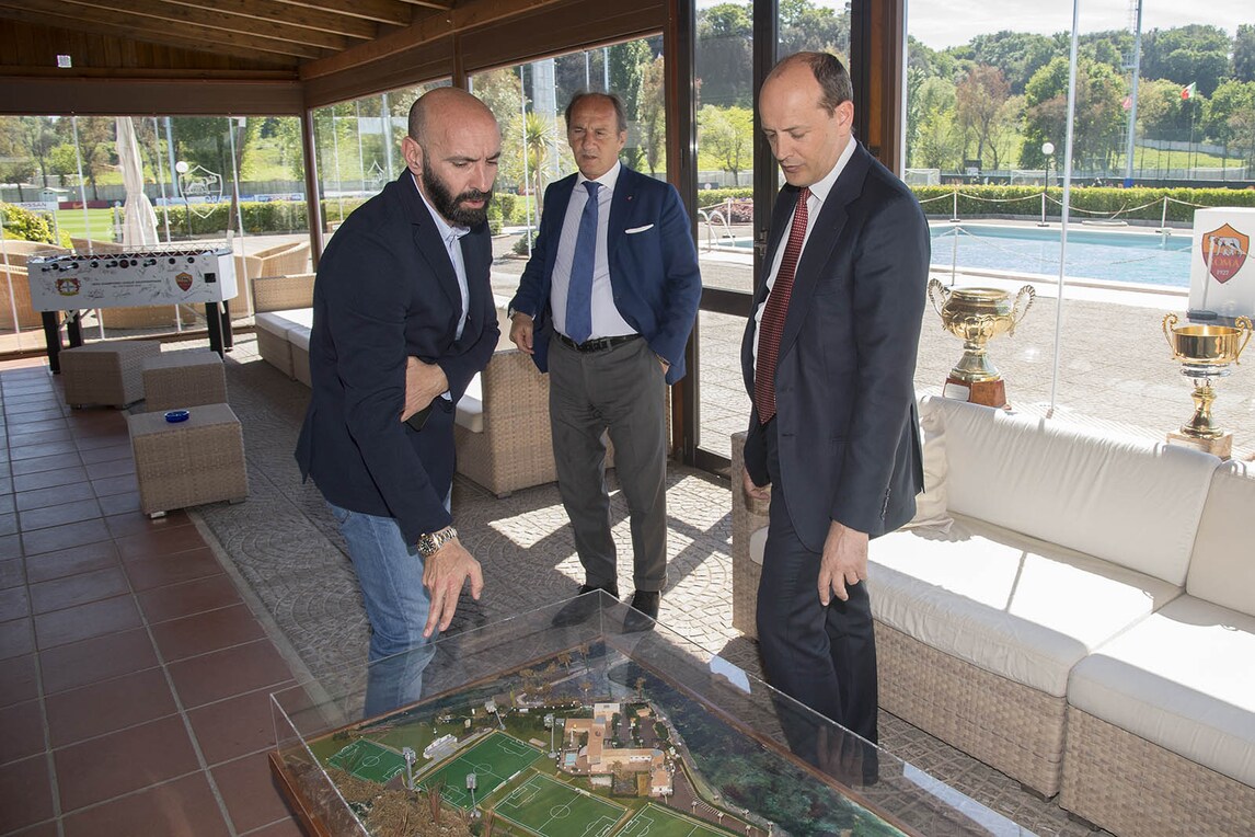 Il primo giorno di Monchi a Roma