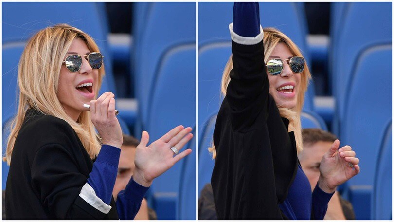 Lazio, come esulta lady Inzaghi dopo i 6 gol al Palermo