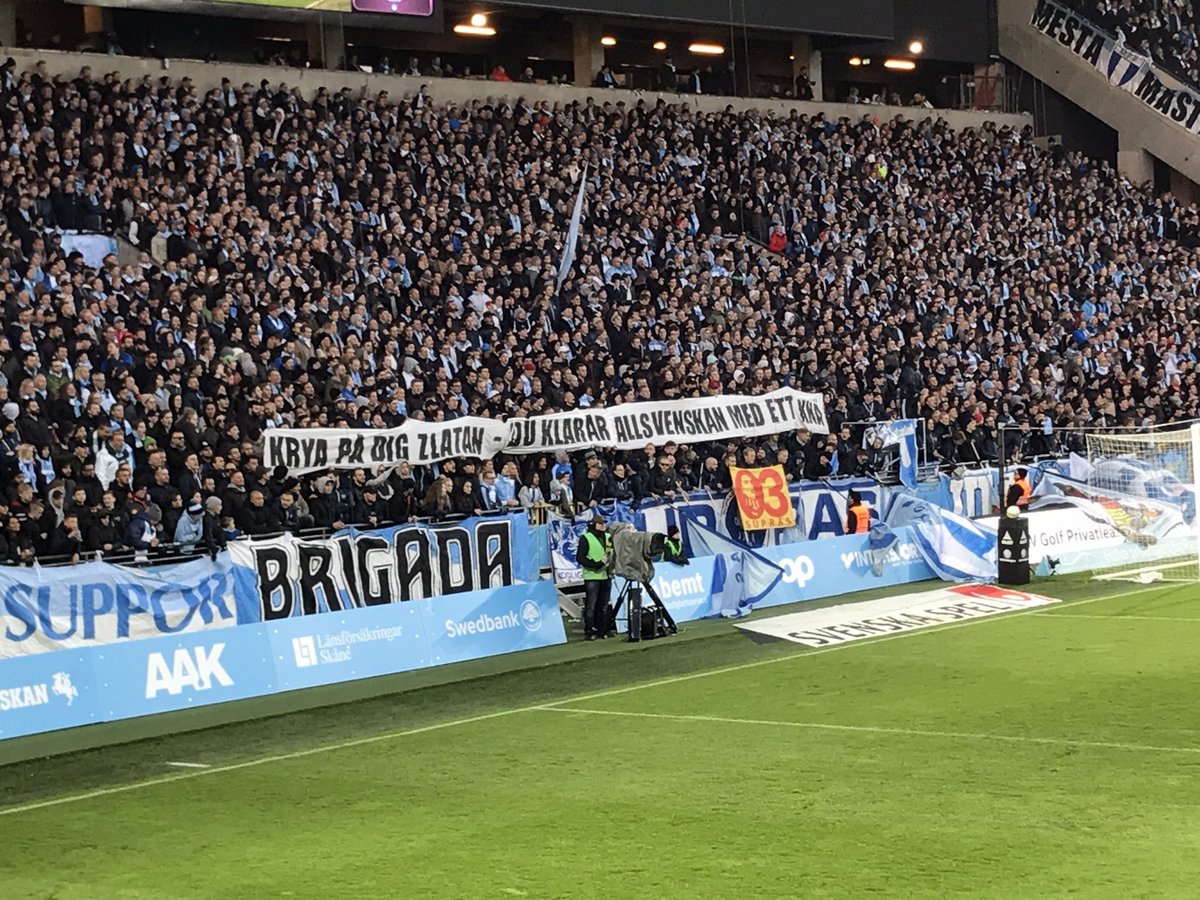 Malmoe, i tifosi invocano Ibrahimovic: «Qui anche con un solo ginocchio»
