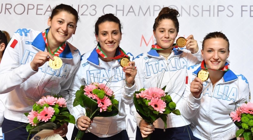 Scherma, l'Italia domina agli Europei U23
