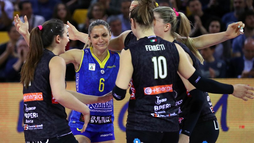 Volley: A1 Femminile, Conegliano crolla, Modena la batte al tie break