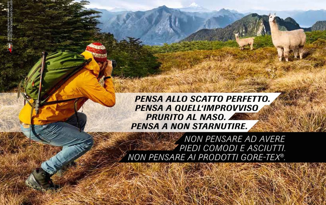 Don't think about Gore-Tex products. La nuova campagna di Gore-Tex