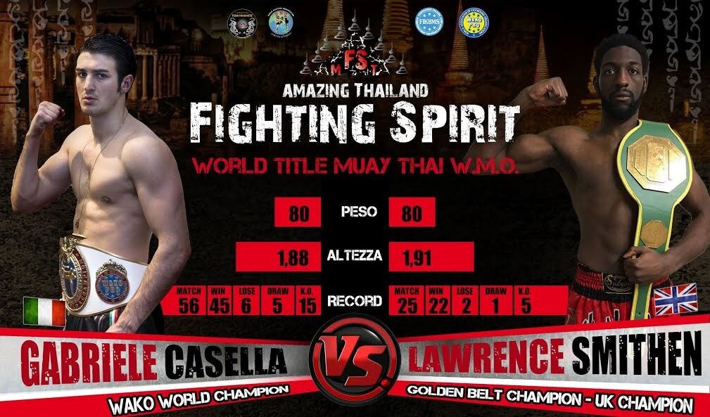 Casella vuole il Mondiale WMO di Muay Thai