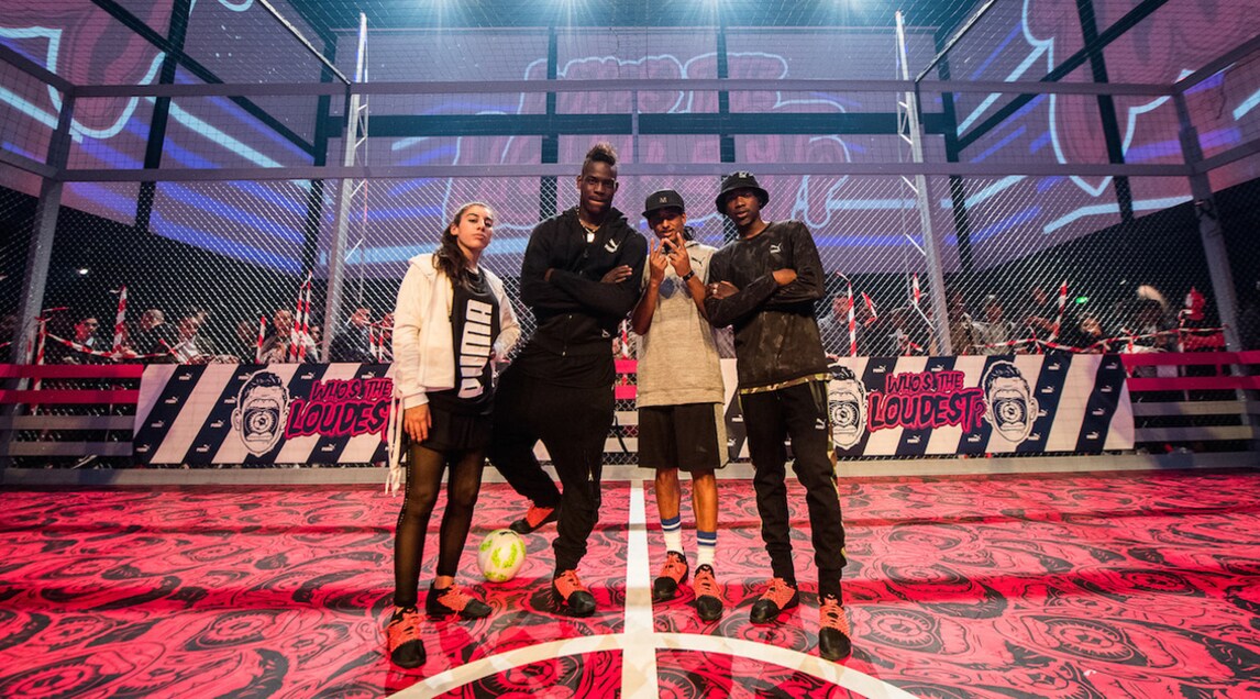 L'evento di lancio a Parigi di 365, la scarpa da street football di Puma