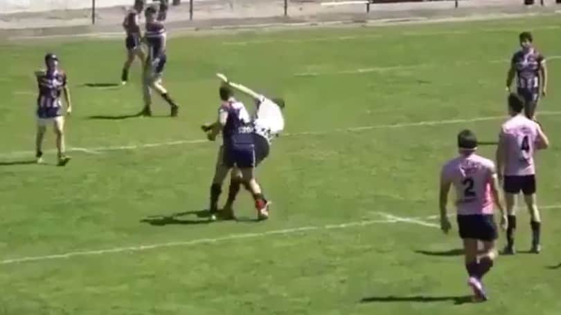Rugby, Coppa di Francia: giocatore del Saint-Esteve impazzisce e stende l'arbitro con un pugno