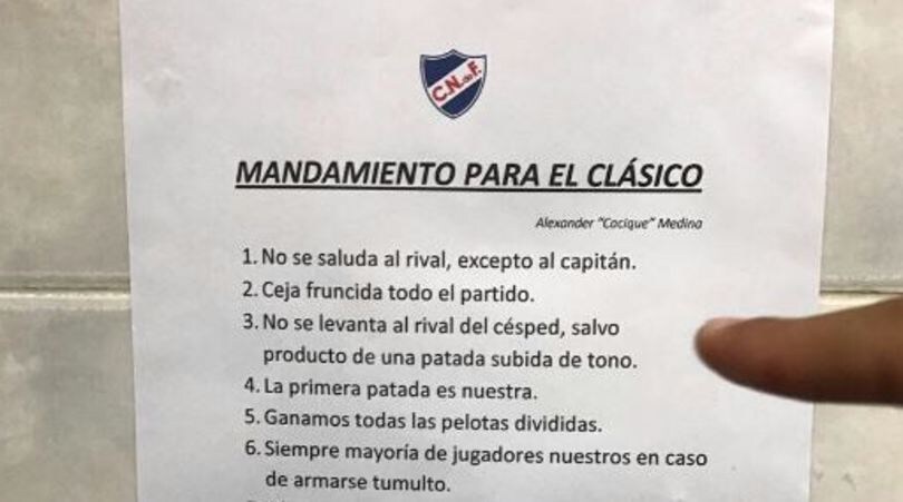 Uruguay, i 10 comandamenti del Clásico scritti nello spogliatoio