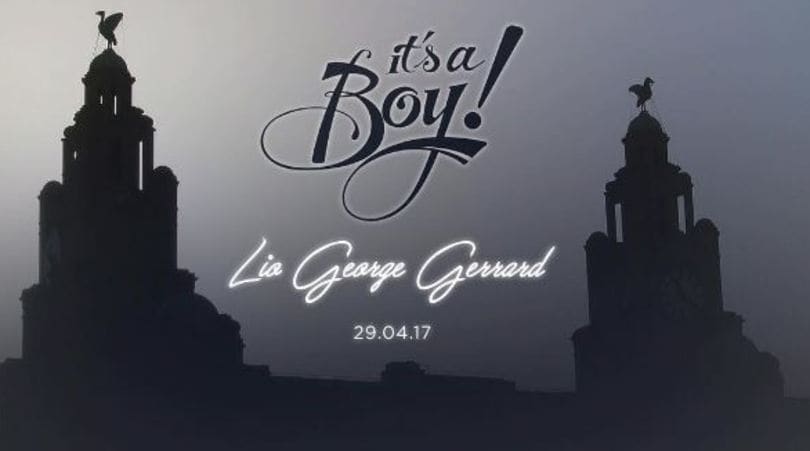 Steven Gerrard papà di un maschio: è nato Lio George