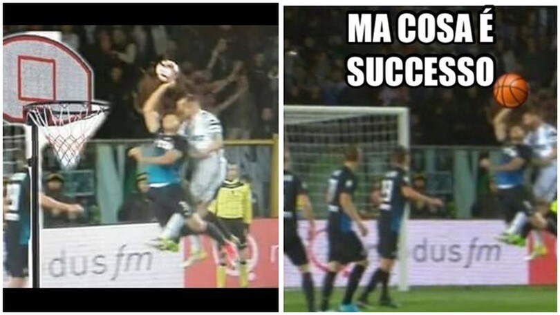 Il fallo di mano di Toloi diventa meme sul web