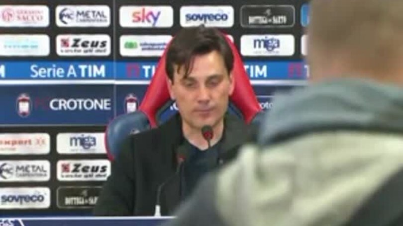 Montella: "Contento della prestazione. Peccato per il risultato"