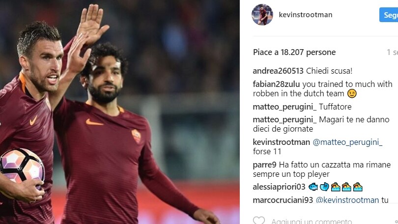 Roma ad alta tensione: Strootman in tackle sui social
