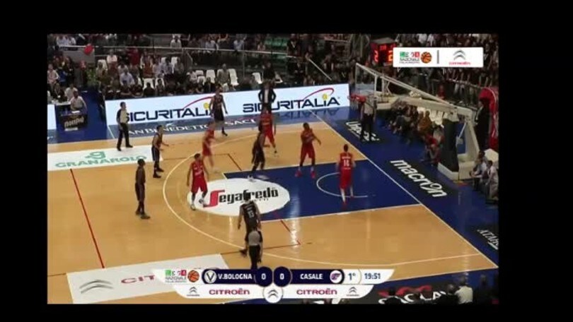 Highlights Gara 1 Ottavi Playoff A2 Citroën Virtus Segafredo Bologna-Novipiù Casale Monferrato