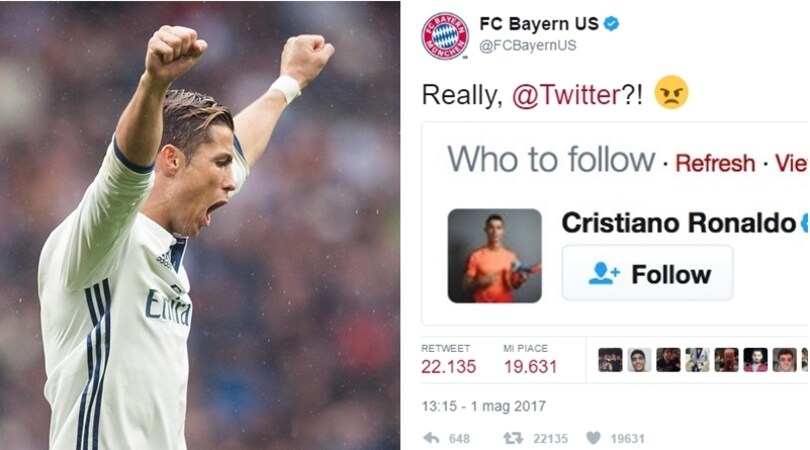 Da Twitter assist a Ronaldo, ma il Bayern non ci sta