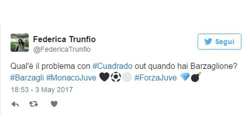 Juventus, Allegri tiene fuori Cuadrado: la reazione dei social