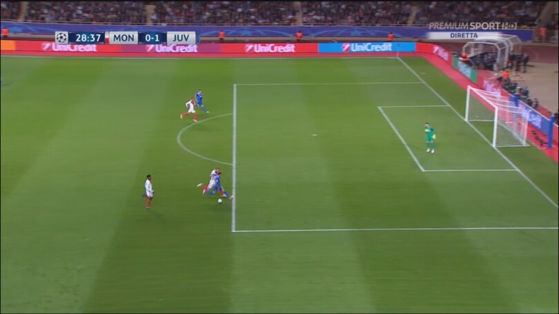 Monaco-Juventus, la sequenza del gol di Higuain
