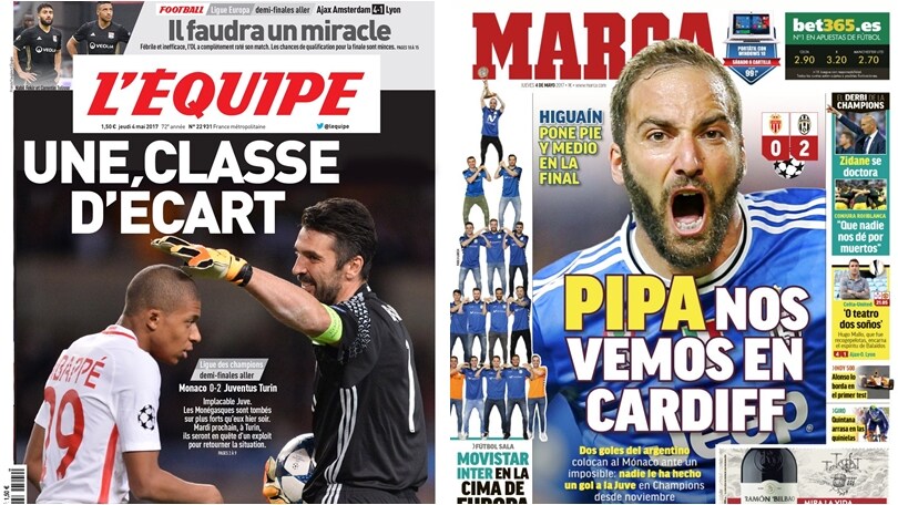 Juventus, 2-0 al Monaco: la reazione della stampa estera