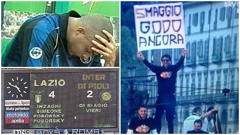 Il 5 maggio incubo dell'Inter: l'ironia dei tifosi della Juventus sul web